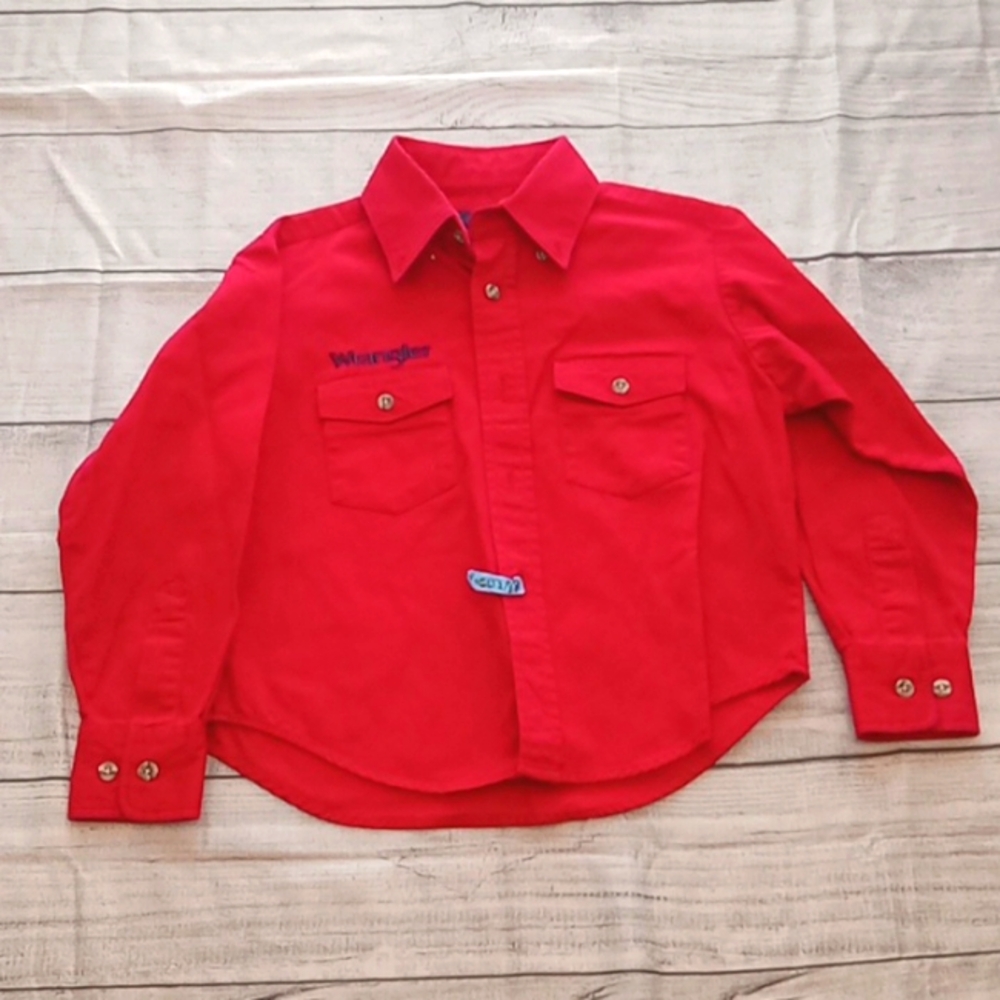 Boys WRANGLER button up shirt, Long Sleeved